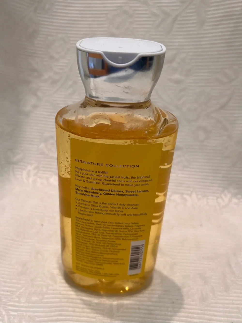 NEW BATH & BODY WORKS LOVE‎ & SUNSHINE SHOWER GEL BODY WASH ALOE VITAMIN E 10 OZ